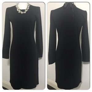 Lemmie for Nina Leopard Acrylic Sweater Dress S